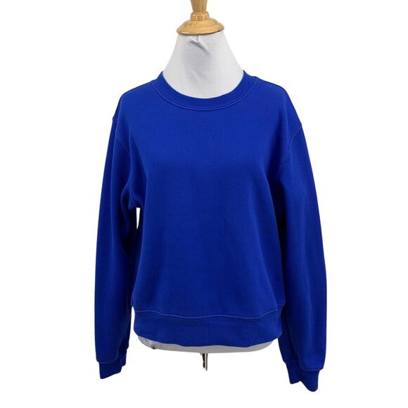 Fabletics Sweatshirt Womens M Medium Harbor Go To Classic Crew Neck Fleece Lined - Picture 1 of 12